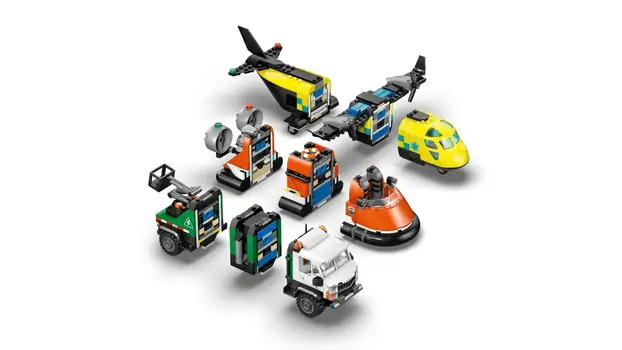 Lego minifigures 60505 Airplane, Service Truck & Hovercraft Remix, 8 image