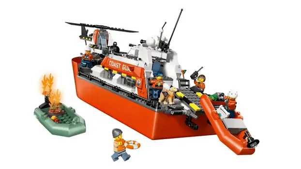 Leo city 60504 Coast Guard Rescue Boat & Helicopter, 2 image