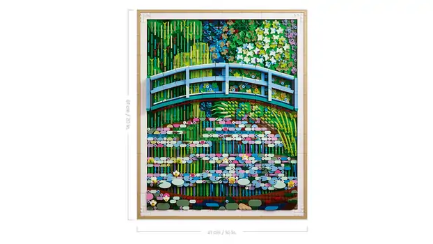 Lego Art 31220 Claude Monet – Bridge over a Pond of Water Lilies, 3 image