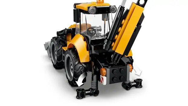 Lego City 60480 Yellow Backhoe Loader, 11 image