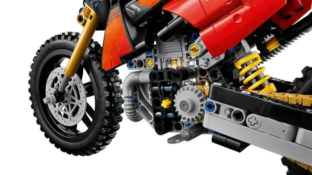 Lego Technic 42238 Ducati Desmo450 MX Factory Motorcycle, 6 image