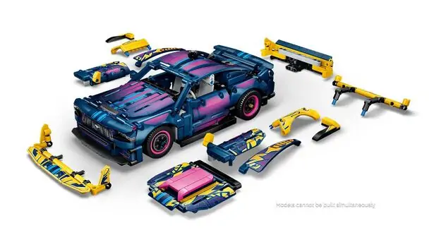 Lego Technic 42236 Custom Garage Ford Mustang GT Car [CLONE], 6 image