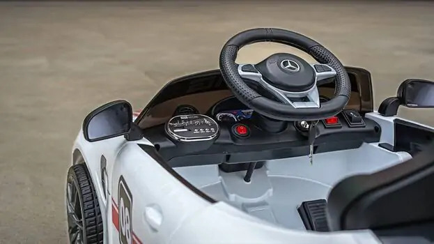 Mercedes Benz GTR Car White - ელექტრო მანქანა, 6 image
