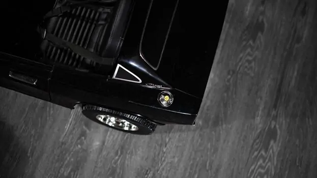 Dodge Charger Car Black WIth Eva Wheels And Leather Seat - ელექტრო მანქანა კაუჩუკის საბურავებით და ტყავის სავარძლით, 16 image