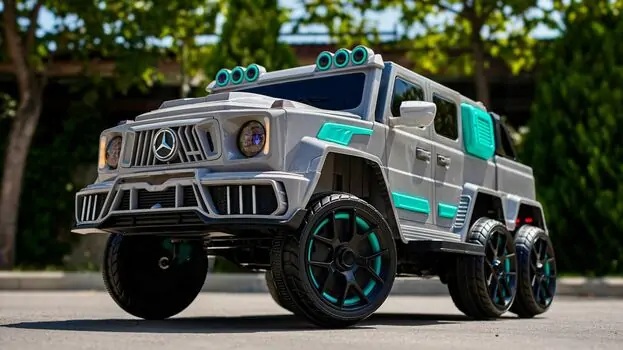 Mercedes Benz G63 AMG Car Grey - ელექტრო მანქანა, 13 image