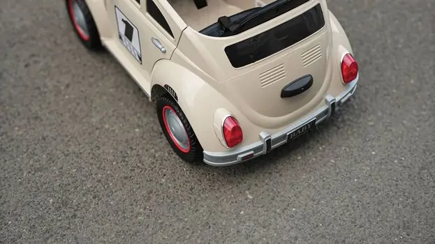 Vintage Baby Car White - ელექტრო მანქანა, 11 image