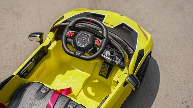 Lamborghini Licensed Car Yellow - ელექტრო მანქანა, 5 image