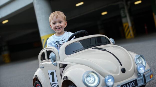 Vintage Baby Car White - ელექტრო მანქანა, 2 image