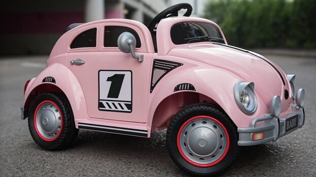 Vintage Baby Car Candy Pink - ელექტრო მანქანა, 3 image