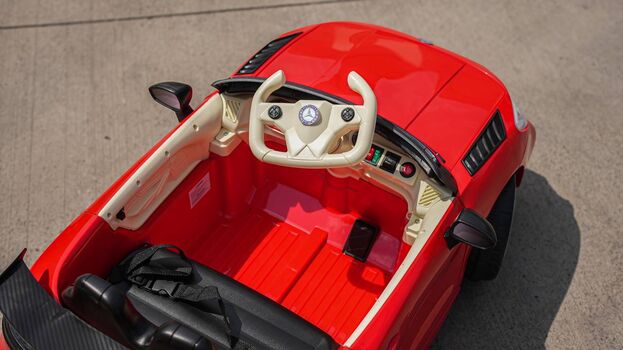 Mercedes Benz Racing Car Red - ელექტრო მანქანა, 5 image