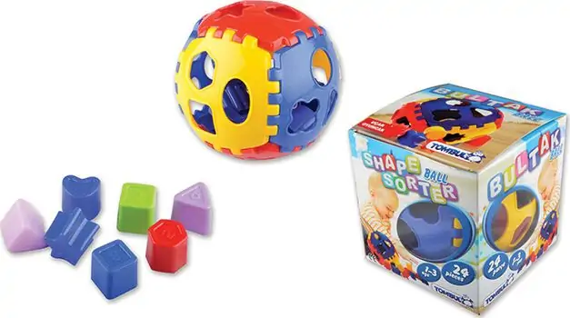 Ucar Toys-ის სათამაშო კონსტრუქტორი ბურთი 80 UCARTOYS TOMBUL SHAPE SORTER BALL