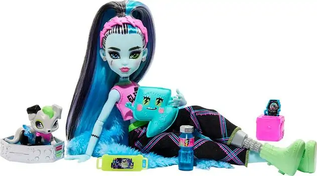 Monster High Doll Frankie Stein Creepover Party HKY68 სათამაშო თოჯინა, 5 image