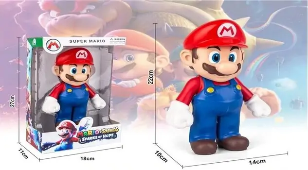 Super Mario Figure Red - სათამაშო მარიოს ფიგურა