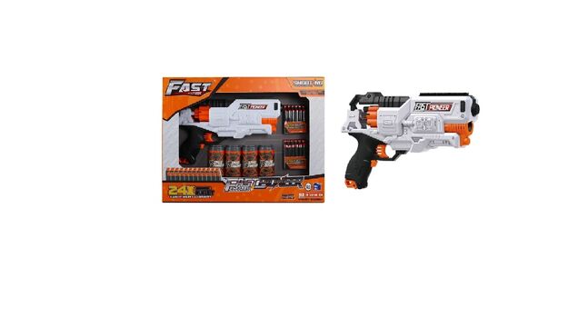 Automatic Electric Foam Gun - სათამაშო ავტომატური თოფი ქაფის ტყვიებით, 3 image