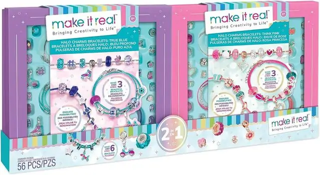 Make It Real Halo Charms Bracelets Combo Set - აქსესუარების გასაკეთებელი ნაკრები
