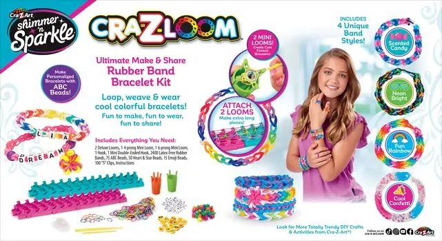Cra-Z-Art Ultimate Make & Share Rubber Band Bracelet Kit დასაწნავი რეზინები, 2 image