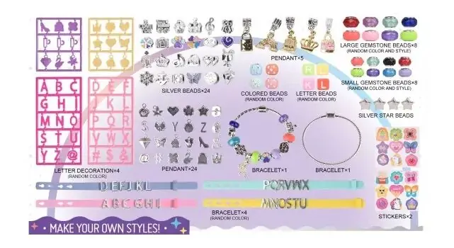 Creative Bracelet Making Set - სათამაშო დასამზადებელი სამაჯურები, 3 image