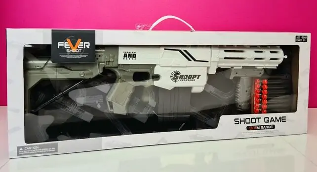 Toy Blaster With Soft Bullet OT2297 სათამაშო ბლასტერი რბილი ტყვიებით