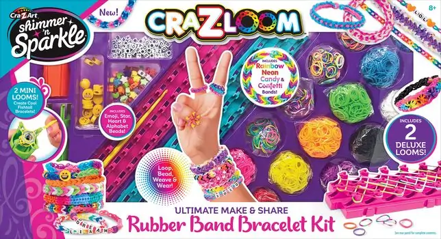 Cra-Z-Art Ultimate Make & Share Rubber Band Bracelet Kit დასაწნავი რეზინები