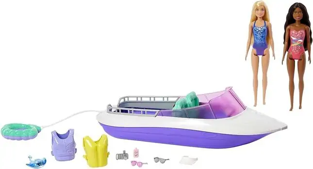 Barbie Mermaid Power Dolls & Boat Playset ბარბის თოჯინები კატერით და აქსესუარებით, 2 image