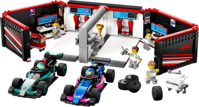 LEGO City 60444 F1® Garage & Mercedes-AMG & Alpine Cars, 7 image