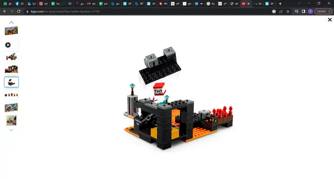 LEGO Minecraft 21185  The Nether Bastion, 5 image