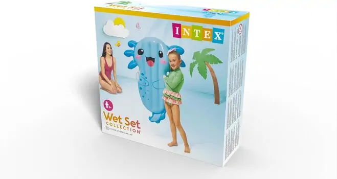 Intex 58159NP Axolotl Float - გასაბერი ლეიბი, 5 image
