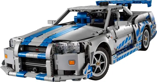 Lego Technic 42210 2 Fast 2 Furious Nissan Skyline GT-R (R34) Car, 2 image