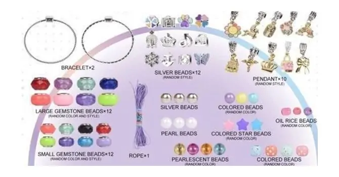 Bracelet And Jewelry Making Set - საბავშვო ხელნაკეთი სამკაულების ნაკრები, 3 image