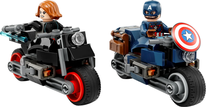 Lego Super Heroes 76260 Black Widow & Captain America Motorcycles, 3 image