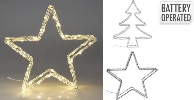 Christmas Tree Figure With 80 Led საახალწლო აქსესუარები განათებით