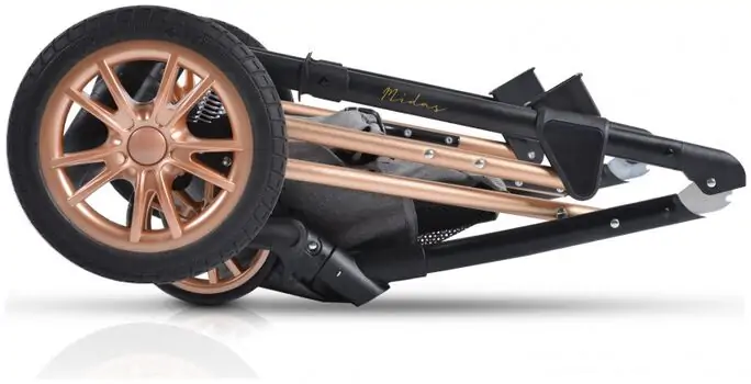 Cangaroo Midas 3in1 Black საბავშვო ტრანსფორმერი ეტლის კომპლქტი, 21 image