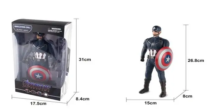 Captain America Simulation Doll - სათამაშო ჰალკის ფიგურა
