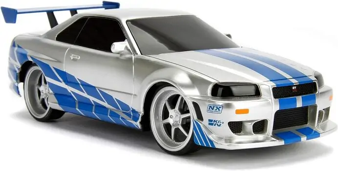JADA FAST & FURIOUS RC NISSAN SKYLINE - დისტანციურად მართვადი მანქანა, 8 image