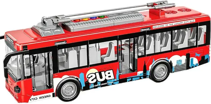 City Bus With Music And Light - სათამაშო ქალაქის ავტობუსი, 2 image