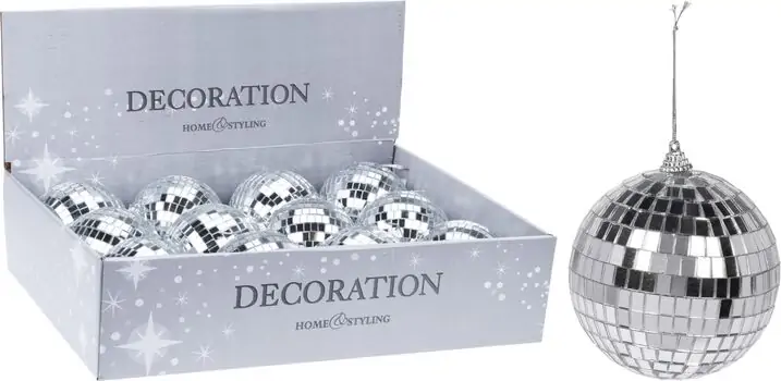 Christmas Balls Set Disco Style 10cm  ნაძვის ხის სათამაშოები