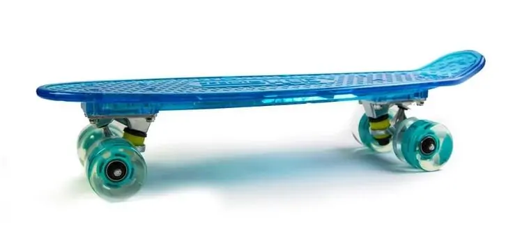 Penny Board Blue With LED Wheels პენიბორდი, 6 image