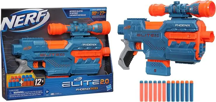 NERF Elite 2.0 Phoenix CS-6 Motorized Blaster HAS-E9961 ბლასტერი რბილი ტყვიებით, 2 image