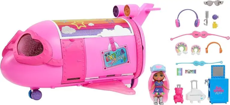 Barbie Extra Fly Jet Playset HPF72 - ბარბის სათამაშო თვითმფრინავის ნაკრები, 4 image
