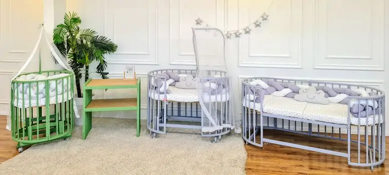 Heyner  Play Grey Sleeping Set Grey White ახალშობილის ტრანსფორმერი საწოლი, 4 image