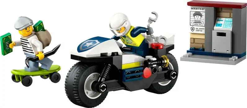 Lego City 60455 Police Motorcycle Chase, 2 image