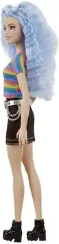 Barbie Fashionistas Doll With Blue Hair GRB61 ბარბის თოჯინა ლურჯი თმებით, 6 image