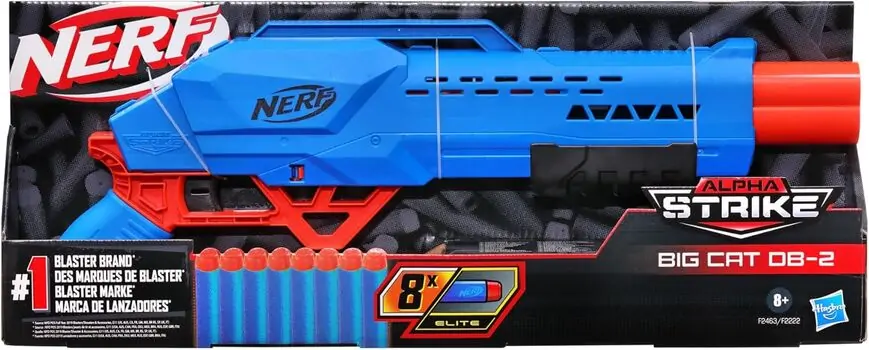 Nerf Alpha Strike Big Cat DB-2 Blaster - სათამაშო თოფი, 3 image