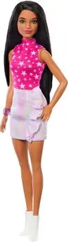 Barbie Doll Fashionista With Black Straight Hair - ბარბის თოჯინა